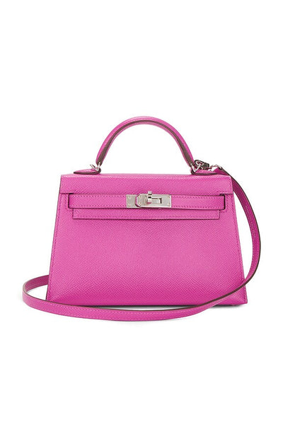 HER*M*S Epsom Kelly 29 Sellier Handbag in Rose Azalée